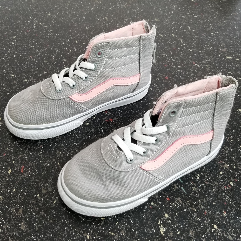 Vans girls high top shoes